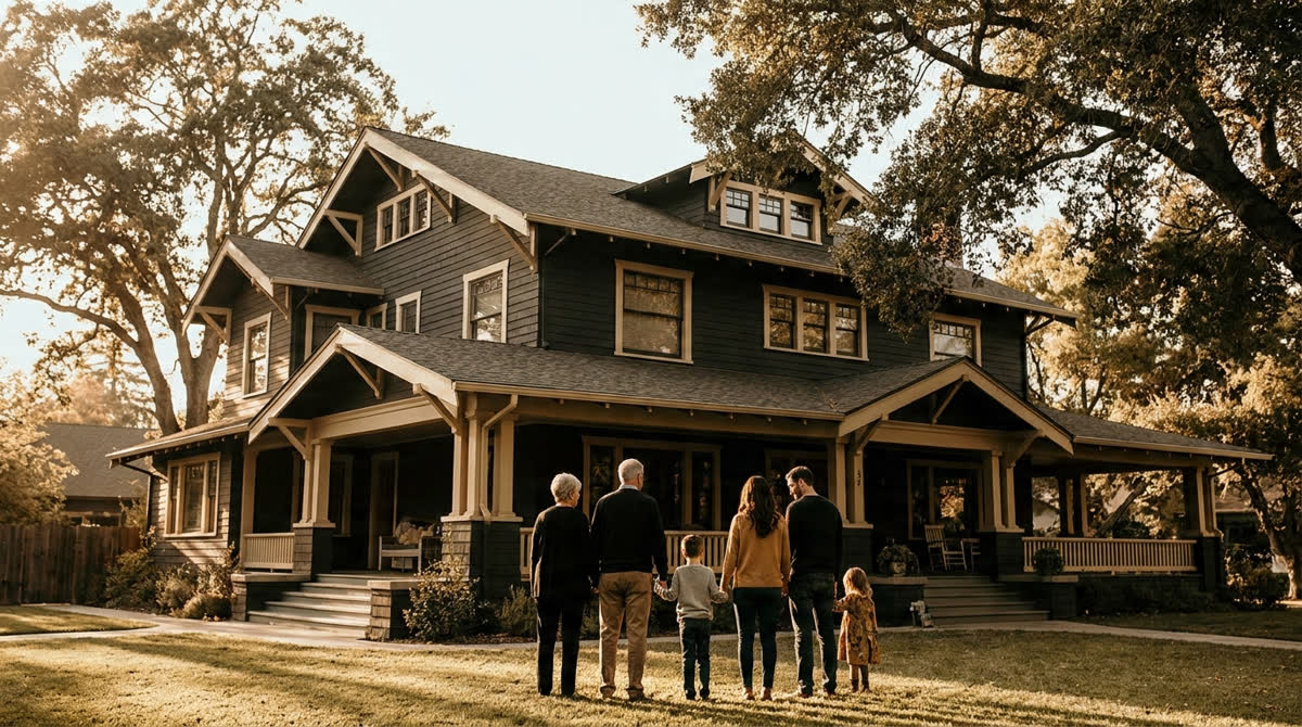 Multigenerational California family home — Proposition 19 parent-child transfer